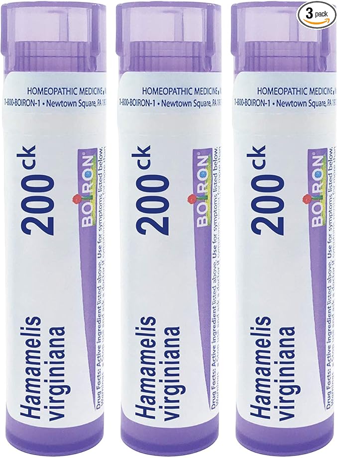 My Personal Guide to the Best Homeopathic Remedies for Varicose Veins 14 Boiron Hamamelis Virginiana 200ck Homeopathic Medicine for Hemorrhoids - Pack of 3 (240 Pellets)