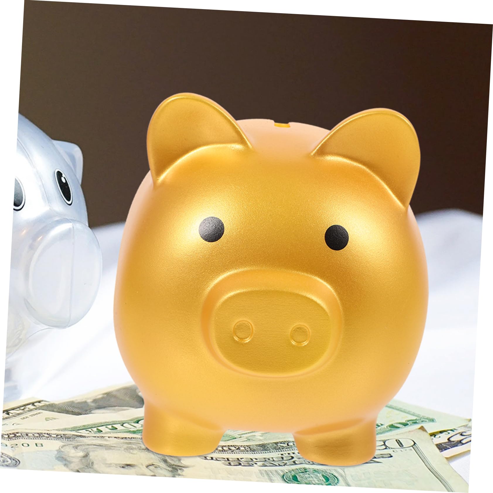 Salvadanaio Maiale Blu - Portamonete Per Bambini, Grande Capacit&agrave;, Regalo Per Compleanno E Natale