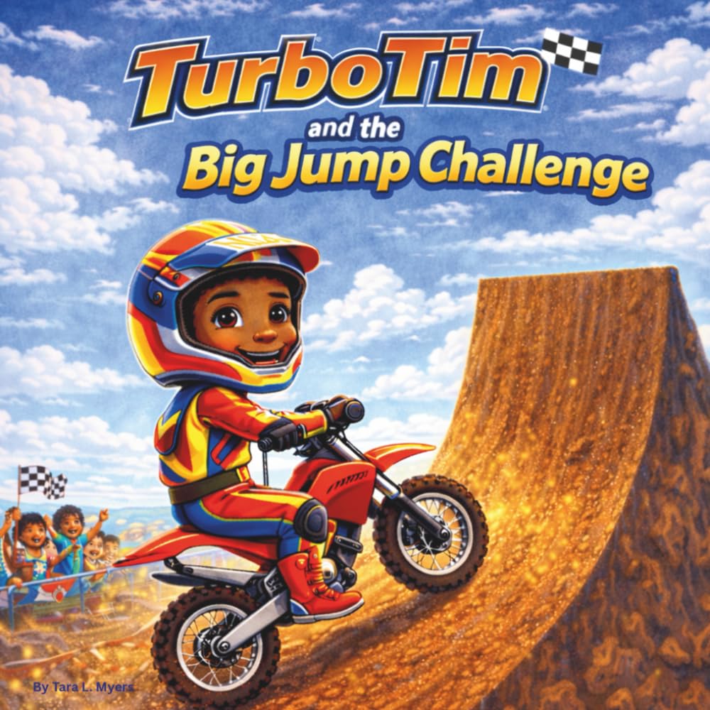 Turbo Tim and the Big Jump Challenge: Children's Storybook| A Story About Courage, Confidence, and Trying Again| Adventure| Action| Motorbike| Motorcyle| Rhyming| (Childrens Books)