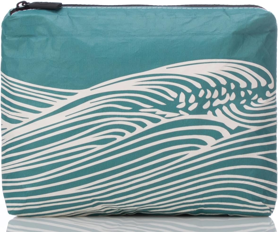 ALOHA Collection Small Pouch | Lightweight, Packable, and Splash-Proof Makeup Pouch | Easy to Clean