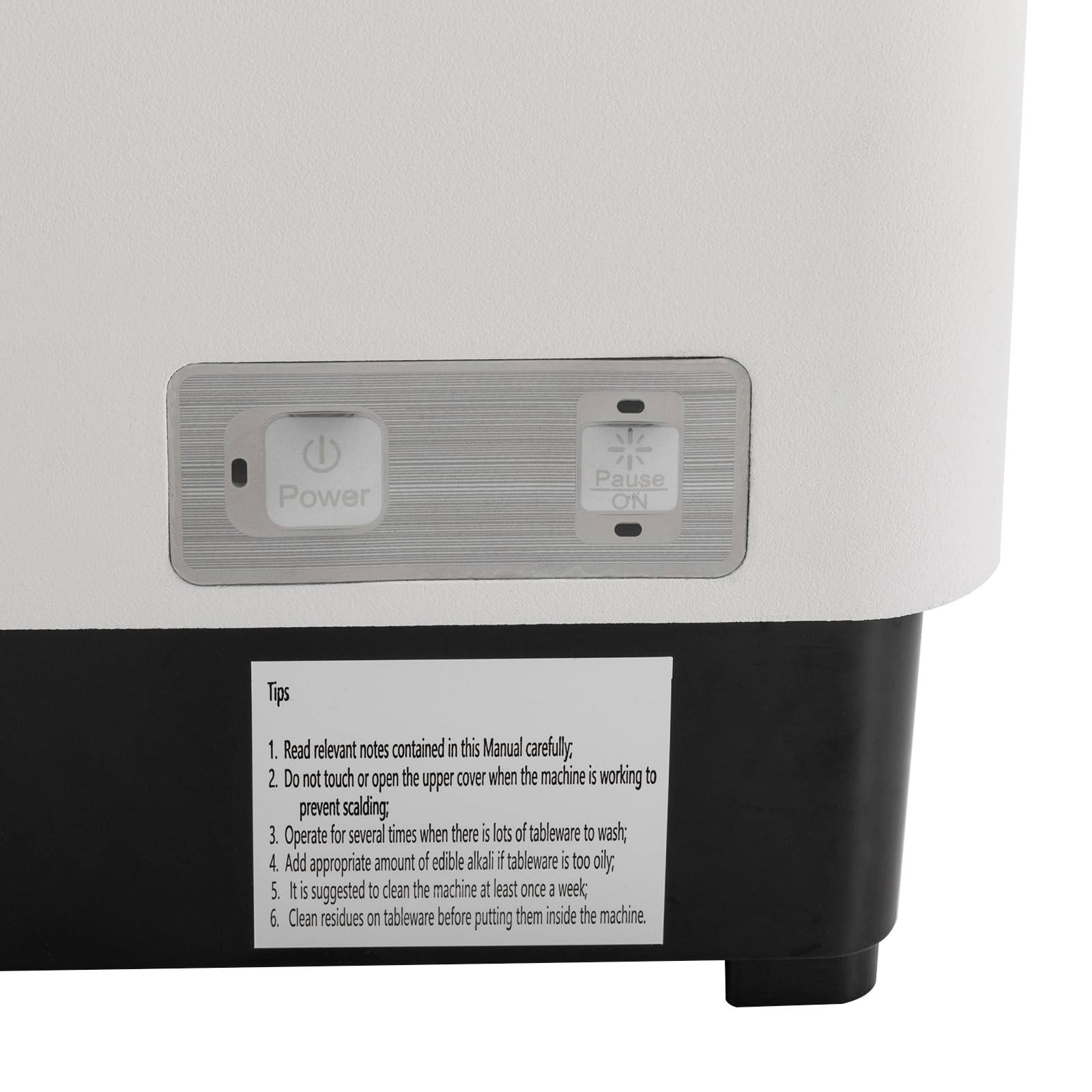 Mini lave-vaisselle, 60 l, 1500 W, 220 V, en acier inoxydable 304, blanc, pour petites cuisines