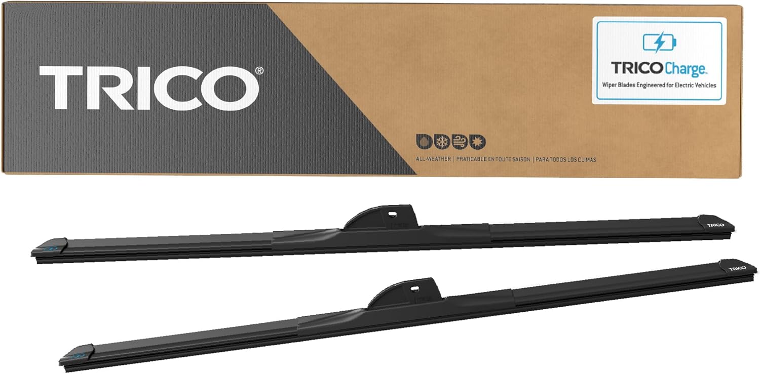 TRICO Charge 27" + 27" Super Premium EV Automotive Replacement Windshield Wiper Blades for Electric Car (Set of 2), All-Weather Beam Wiper Blades for Select 19-23 Chevrolet Bolt EV Vehicle Models