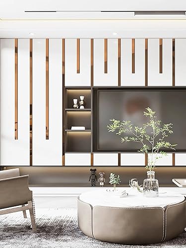 Miniatura 8 de 15 piezas de moldura flexible autoadhesiva, calcomanías vibrantes como espejos, calcomanías extraíbles para marcos de paredborde de papel