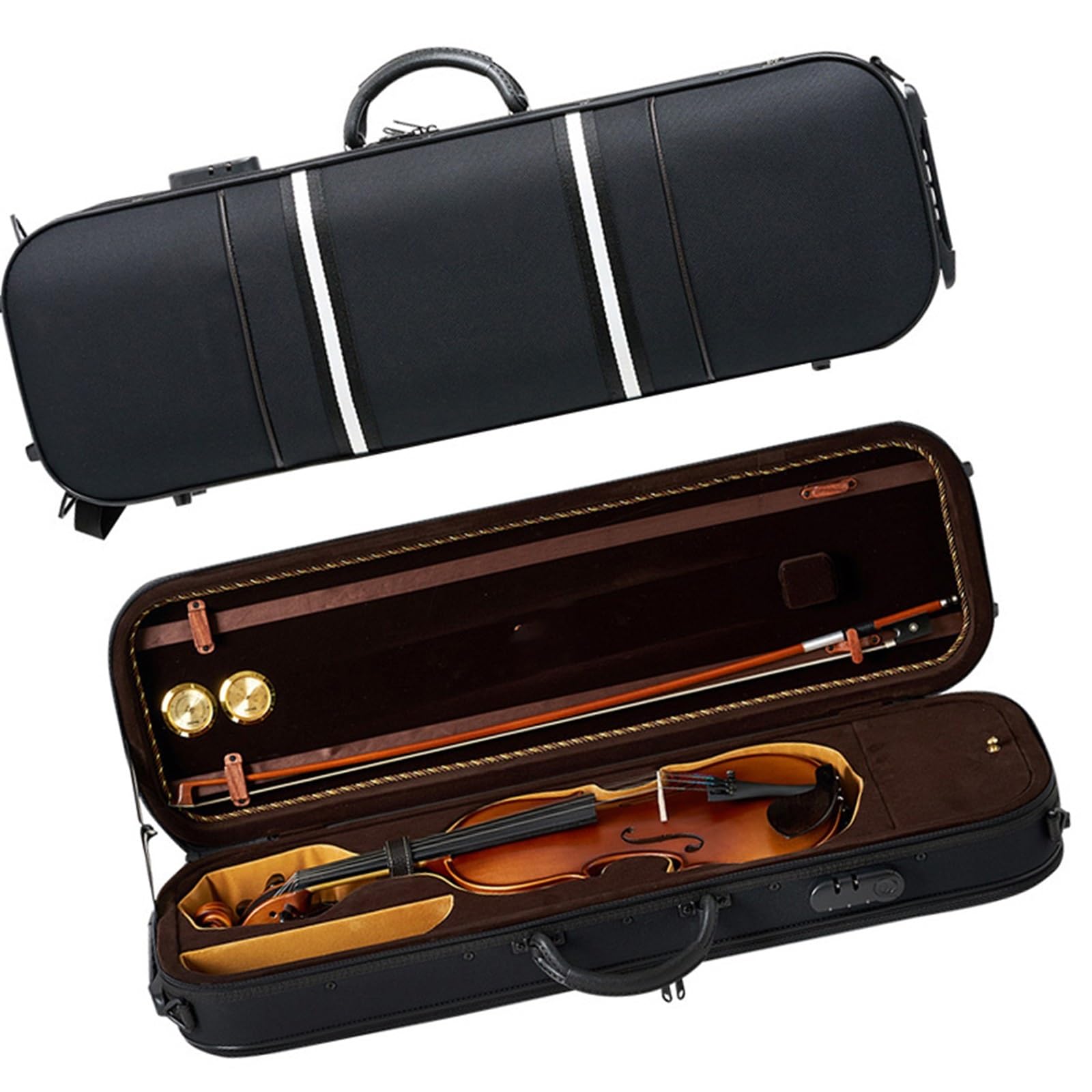 El Estuche Para Violín Es Muy Útil. La Funda Para Violín Tiene Correas Ocultas 4/4. Estuche de violín profesional