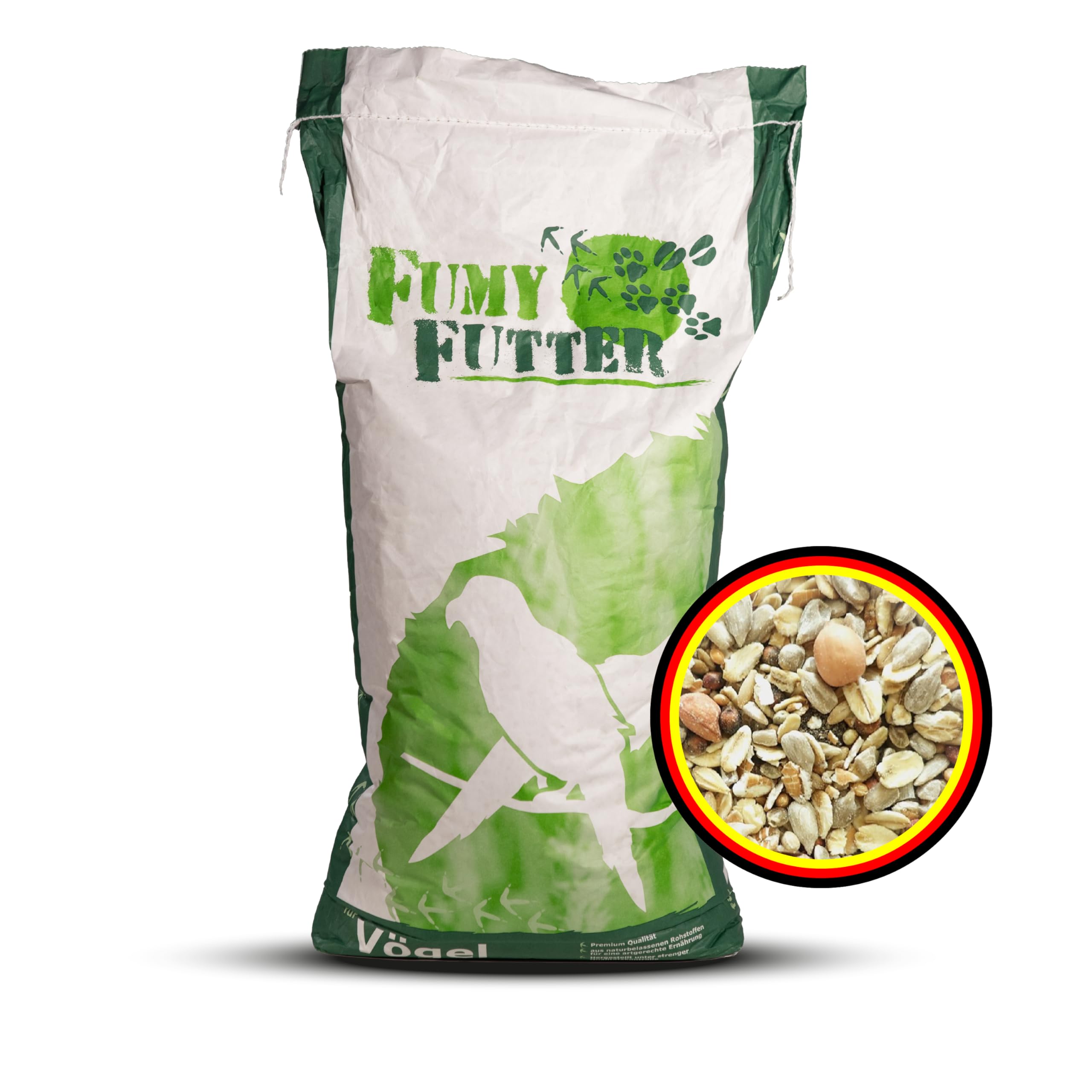 Terrassen-Mix exklusiv, Ganzjahresfutter für freilebende Vögel, hoher Flockenanteil, mit getrockneten Mehlwürmern, für alle Gartenvögel und Wildvögel, 15kg, 1x Sack