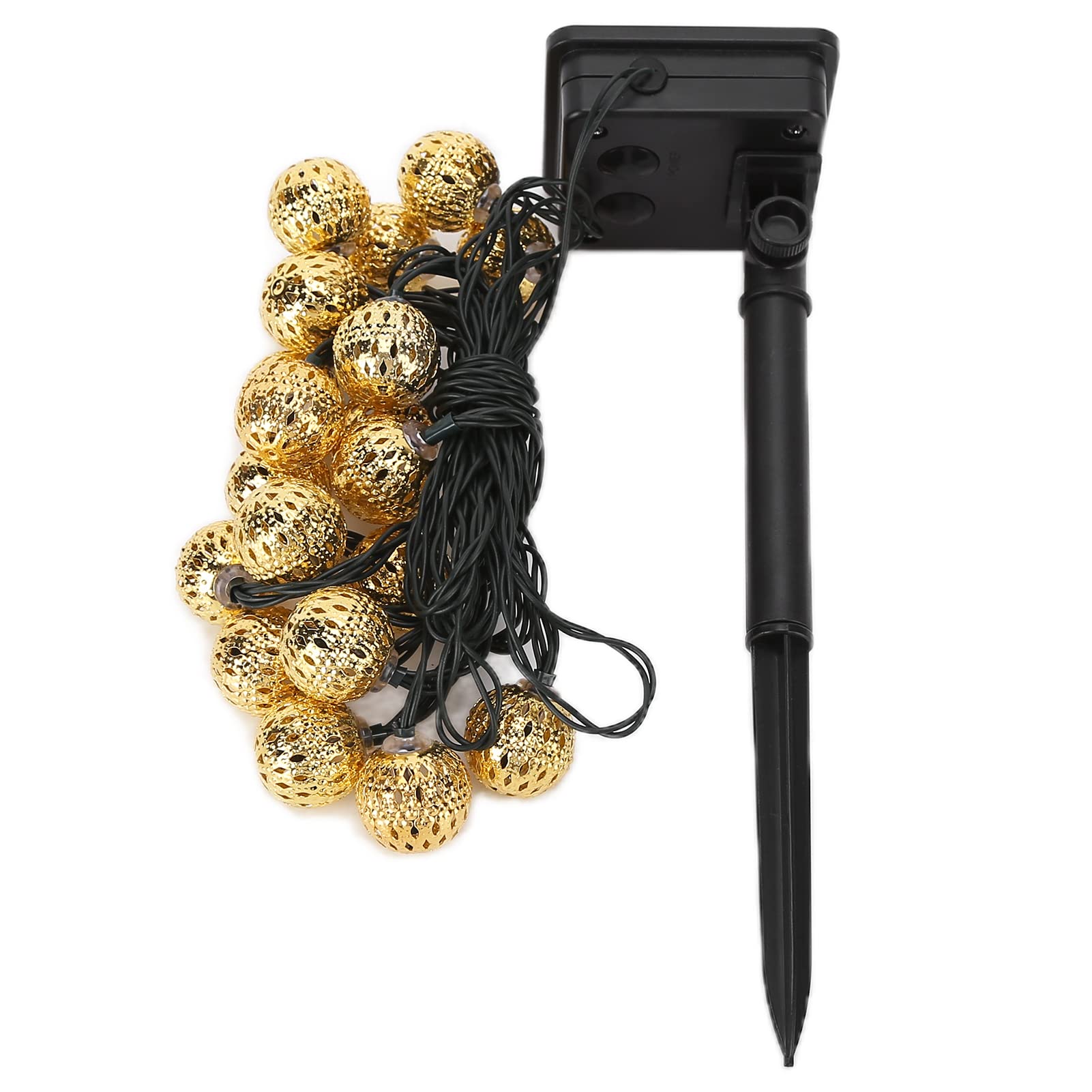 CHENQIAN Ball Light - VLED Solar Ball Light 8 Mode Adjustable Color Light Intelligent Waterproof String Light for Outdoor Courtyard, 16.4ft