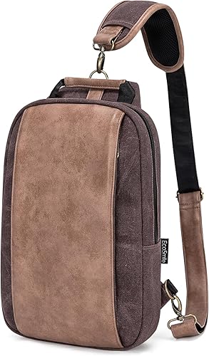 Miniatura 6 de Canvas Messenger Bag Sling Bag Crossbody Shoulder Bag for Men Women Travel Work Satchel Bags