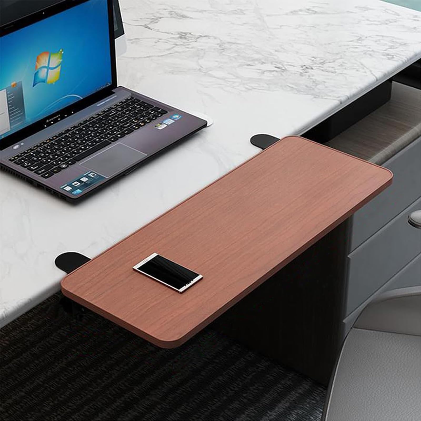 Genérico Bandeja De Teclado De Madera MultifuncióN Bandeja De CajóN para Teclado Extensor De Escritorio De Madera Muebles De Oficina En Casa Accesorios Bandeja para Teclado Y Mouse,D,75 * 25cm