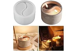 Yin Yang Concrete Candle Holder Mold