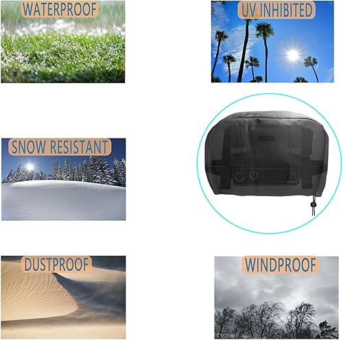 Miniatura 6 de OG701 Bolsa de transporte y cubierta de parrilla para parrilla Ninja OG700 Series Woodfire al aire libre, 600D resistente al agua para parrilla de