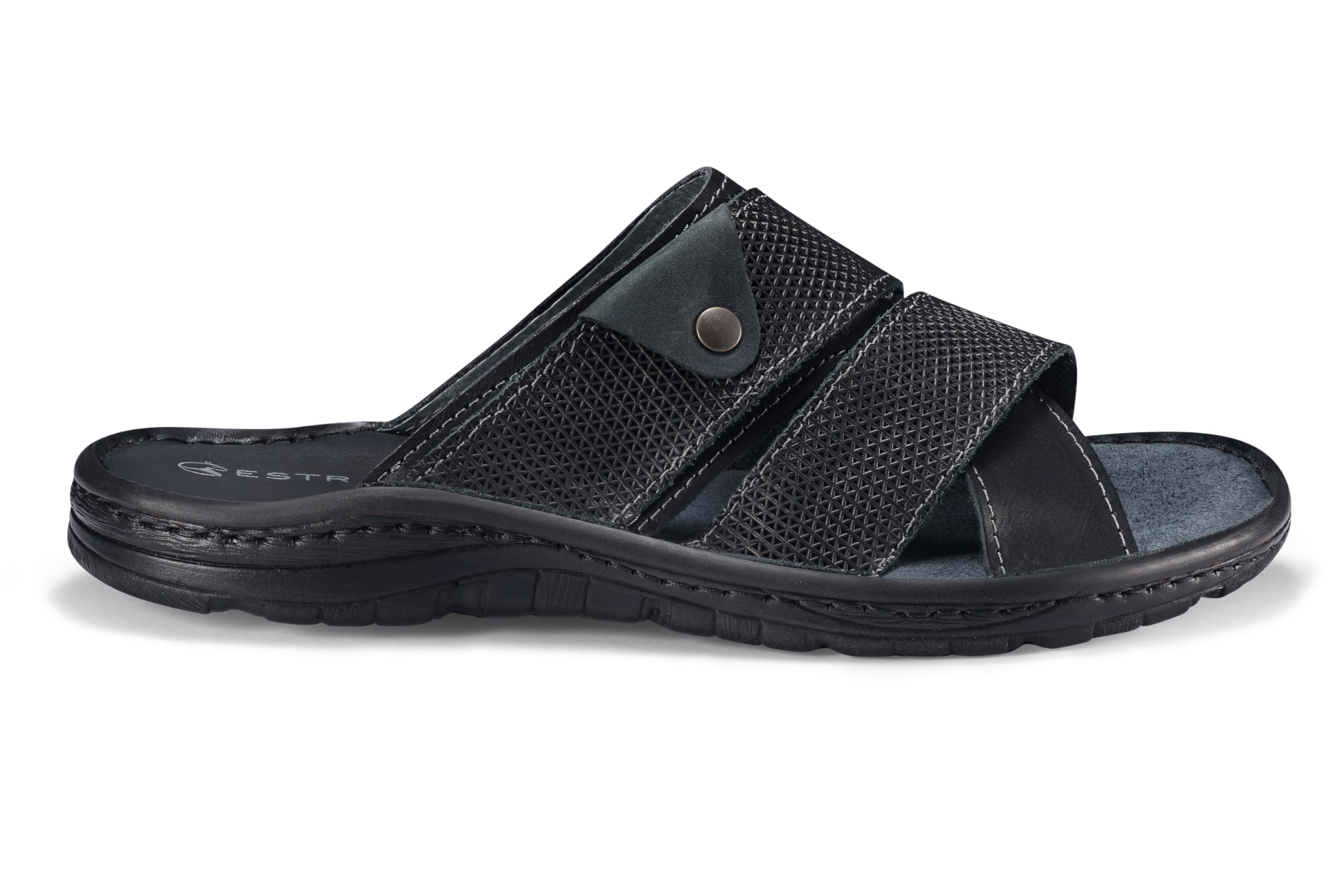 ESTRO Sandales Homme Cuir Été - Mules Homme Cuir Été Sandale Hommes avec Semelle Antidérapante s5