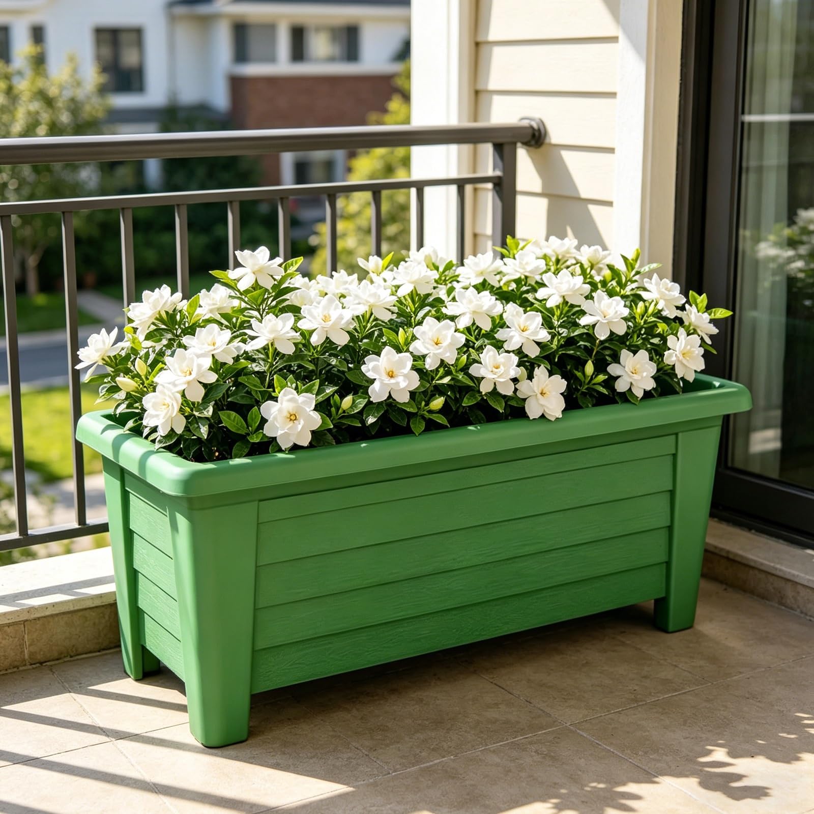 Hochbeet, SelbstbewäSsernder Pflanzkasten Mit Ablaufloch, Kein Montage FüR Blumen GemüSe KräUter Balkon Terrasse AußEnbereich