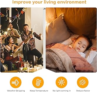 Weather Stripping Door Seal Strip Soundproof "Q" Foam Weather Stripping for Door Frame, Exterior Door Weather Stripping for Large Gap, Easy to Install（White, 40FT)