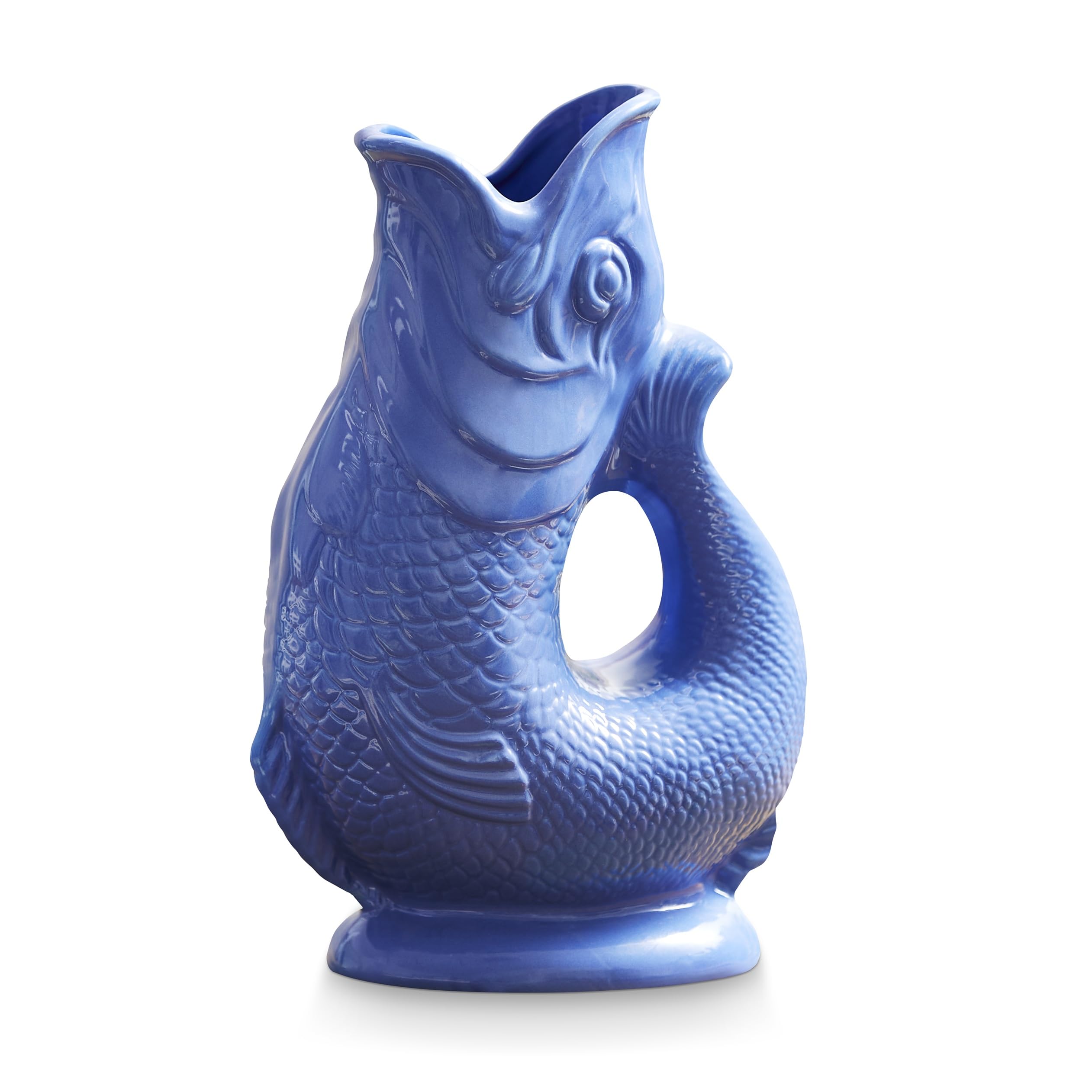 Wade Fish Jug, Handcrafted in Stoke-on-Trent England, Award-Winning Iconic UK Heritage Brand, English Earthenware, 0.6L, Sea Blue