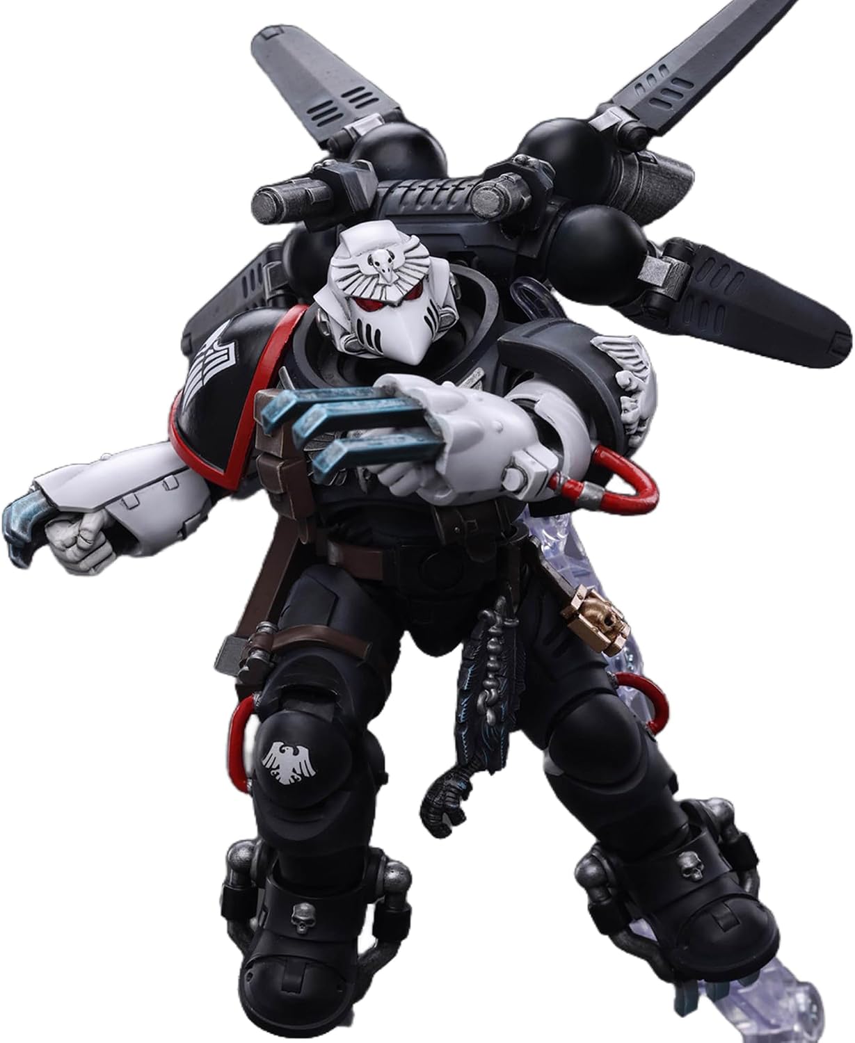 JOYTOY 1/18 Action Figures - Warhammer 40,000 Raven Guard Chapter Master Kayvaan Shrike - 5‘’,Classic Character,Collectible,Age 15 and Above
