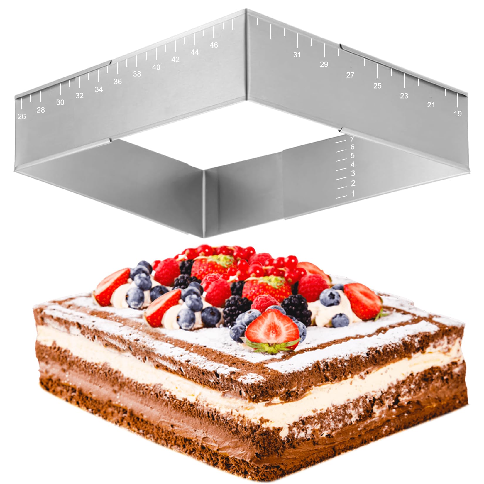 Oldenhof Bakers Select vierkant bakblik met losse bodem 20,5 x 20,5 staal zwart | Oldenhof Oldenhof Bakers Select vierkant bakblik met losse bodem 20,5 x 20,5 staal zwart | Oldenhof