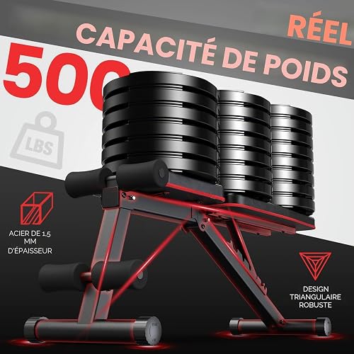 PASYOU Adjustable Weight Bench Full Body Workout Multi-Purpose Foldable Incline Decline Exercise Workout Bench for Home Gym,PA300 - 3