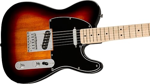 Miniatura 5 de Guitarra eléctrica Telecaster de la serie Squier Affinity, con garantía de 2 años, sunburst de 3 colores, diapasón de arce