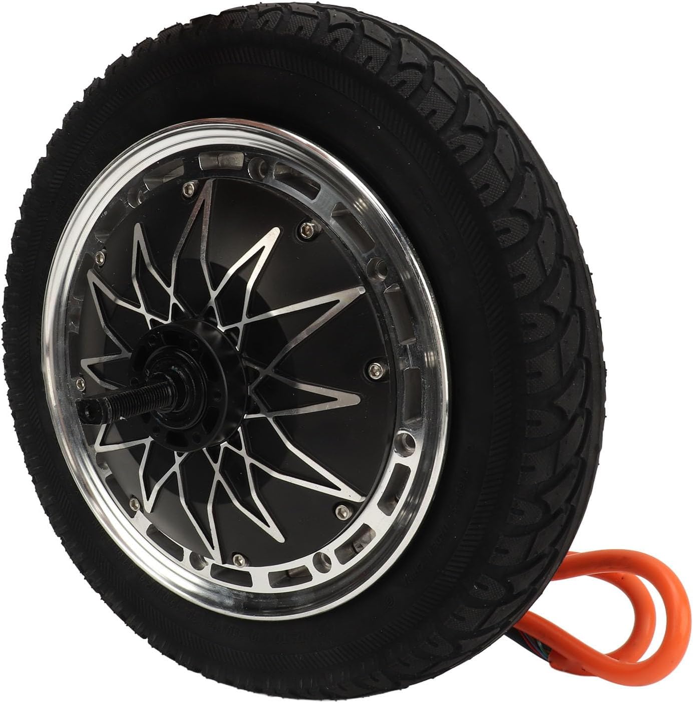 Brushless Vacuum Tire Hub Motor, 12 Inch Electric Bicycle Wheel Hub Motor 48V 72V 5000W Disc Brake Low Noise Brushless Hub Motor For Electric Scooter