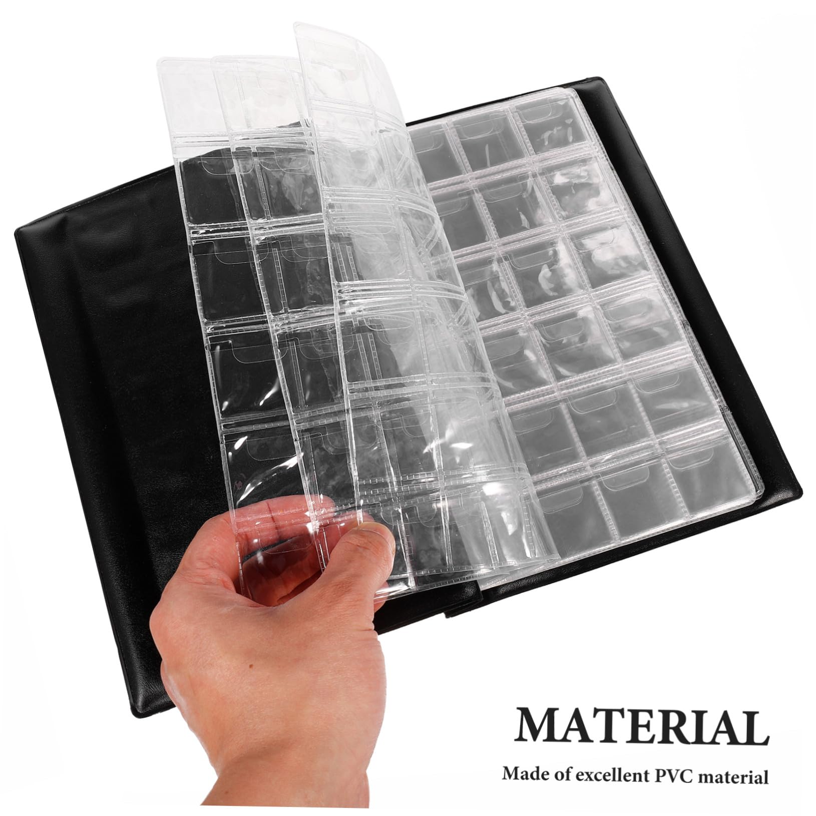 Münzsammler Album Fächer PVC Ordner für Sichere Aufbewahrung Antiker Münzen Stilvolles Design Robustes Material Sammlerbuch für Münzen und Banknoten