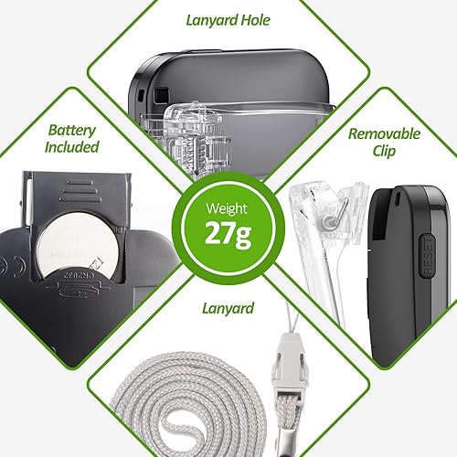 Miniatura 5 de Podómetro 3D para caminar contador de pasos simple para caminar con clip extraíble y cordón podómetros precisos para pasos rastreador de pasos con