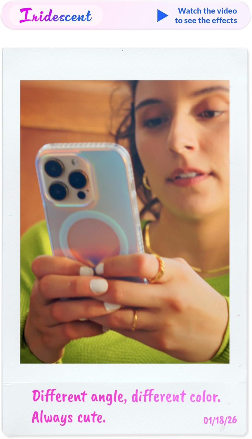 LONLI Hue for iPhone 16 Pro Max Case – Dynamic PrismGlow Color-Shift Iridescent Phone Cover, Slim Shock-Absorbing, Compatible with MagSafe & Magnetic Wireless Charging - Image 6