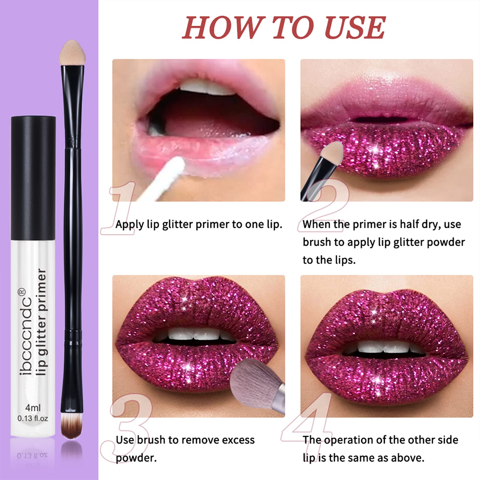 Buy DAGEDA Glitter Lip Kit Liquid Lipstick Set, Diamond Glitter