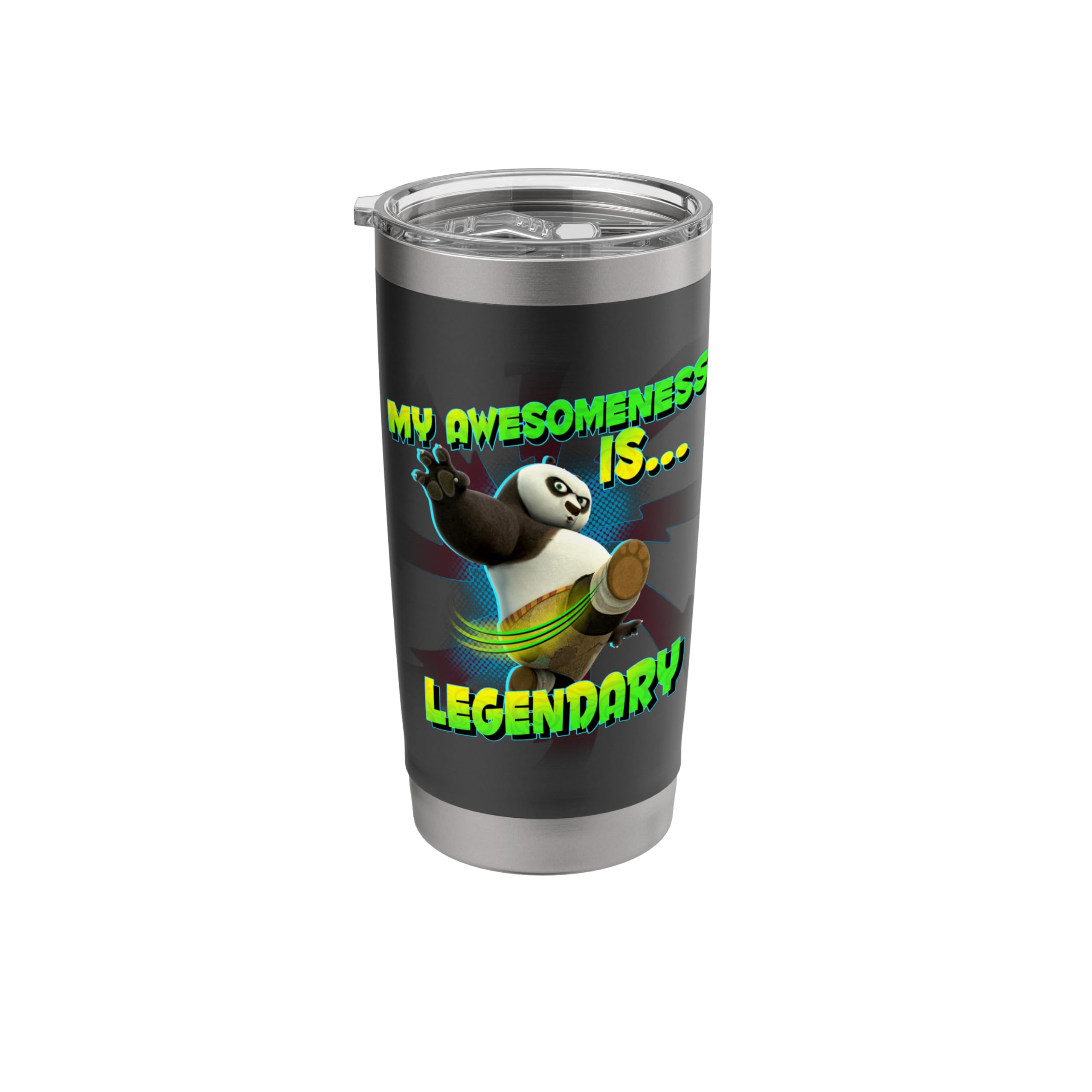Kung Fu Panda My Awesomeness is Legendary Po Stainless Steel Insulated Tumbler
