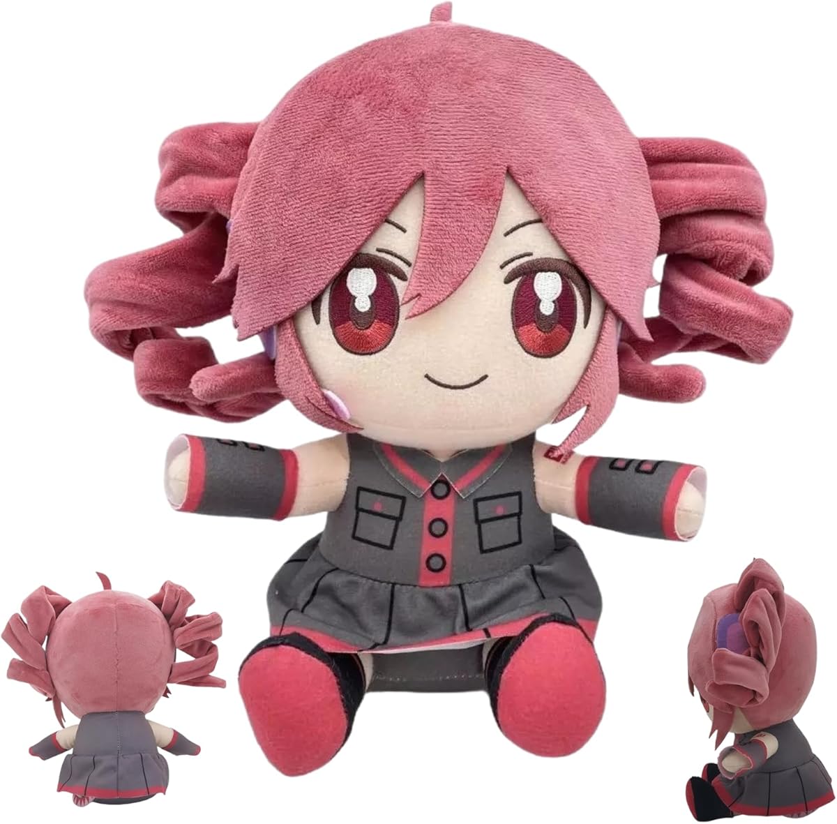 10inch Kasane Teto Plush, Teto Figure, Stuffed Figure Throw Pillows Home Decor Virtual Character Musical Soft Doll Gifts