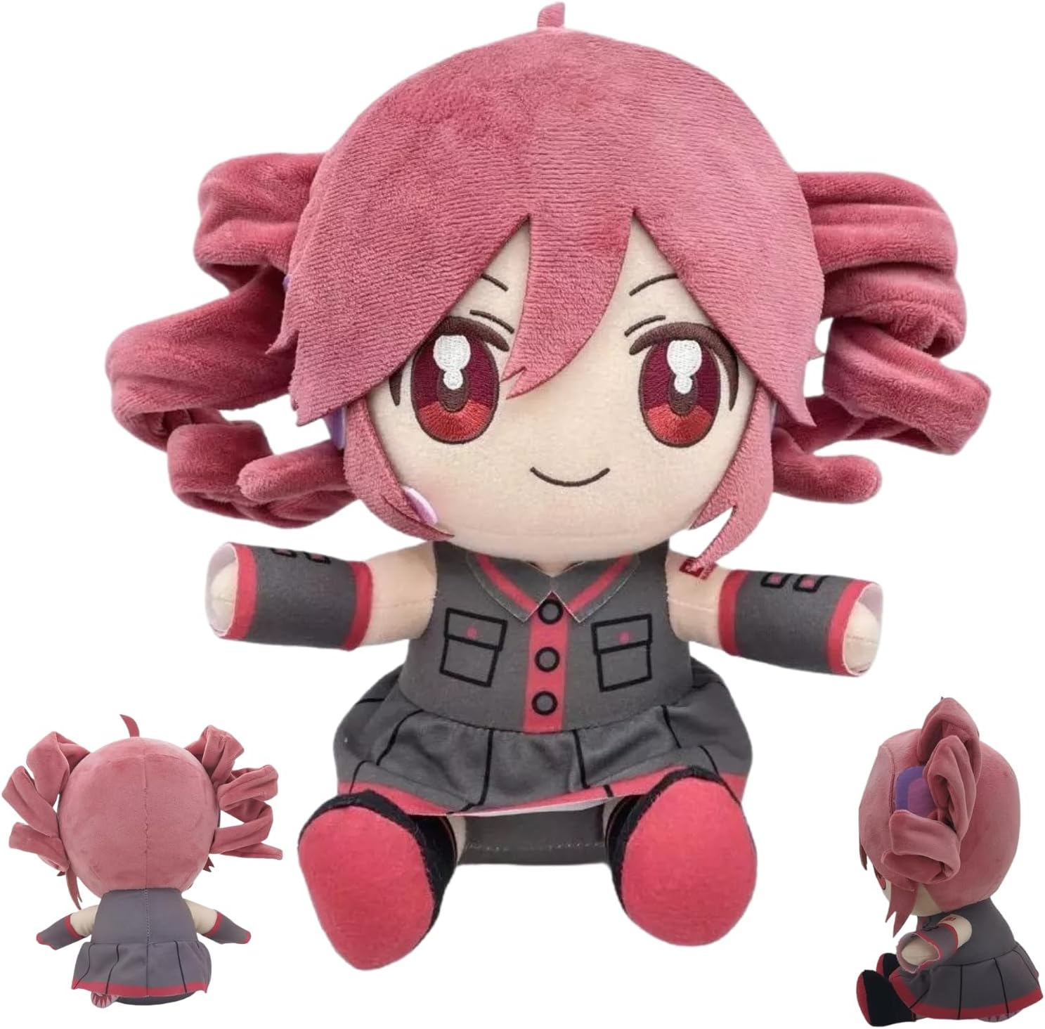 10inch Kasane Teto Plush, Teto Figure, Stuffed Figure Throw Pillows Home Decor Virtual Character Musical Soft Doll Gifts