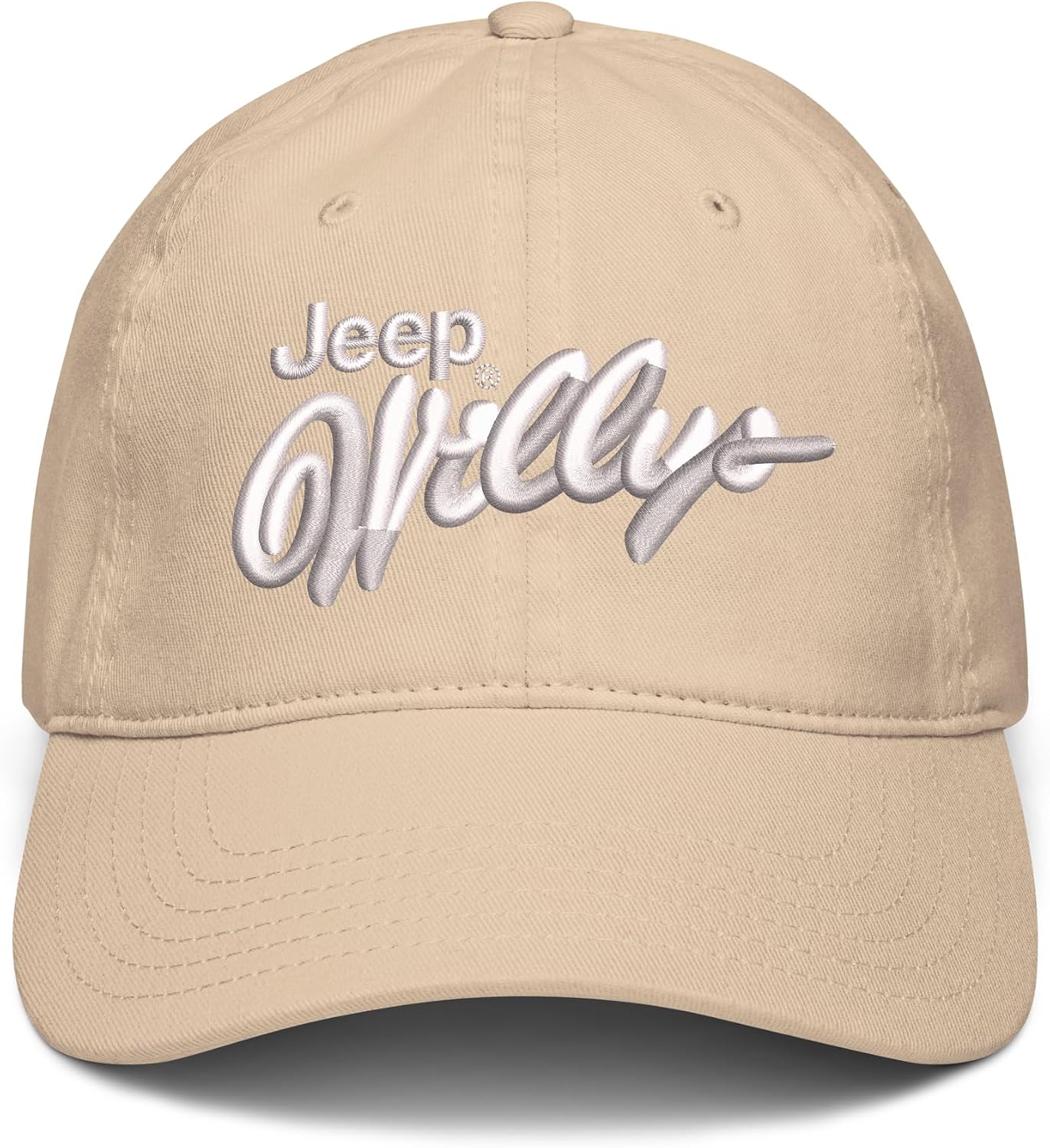 Jeep Willy's Cap Adjustable Puff Embroidered Baseball Hat