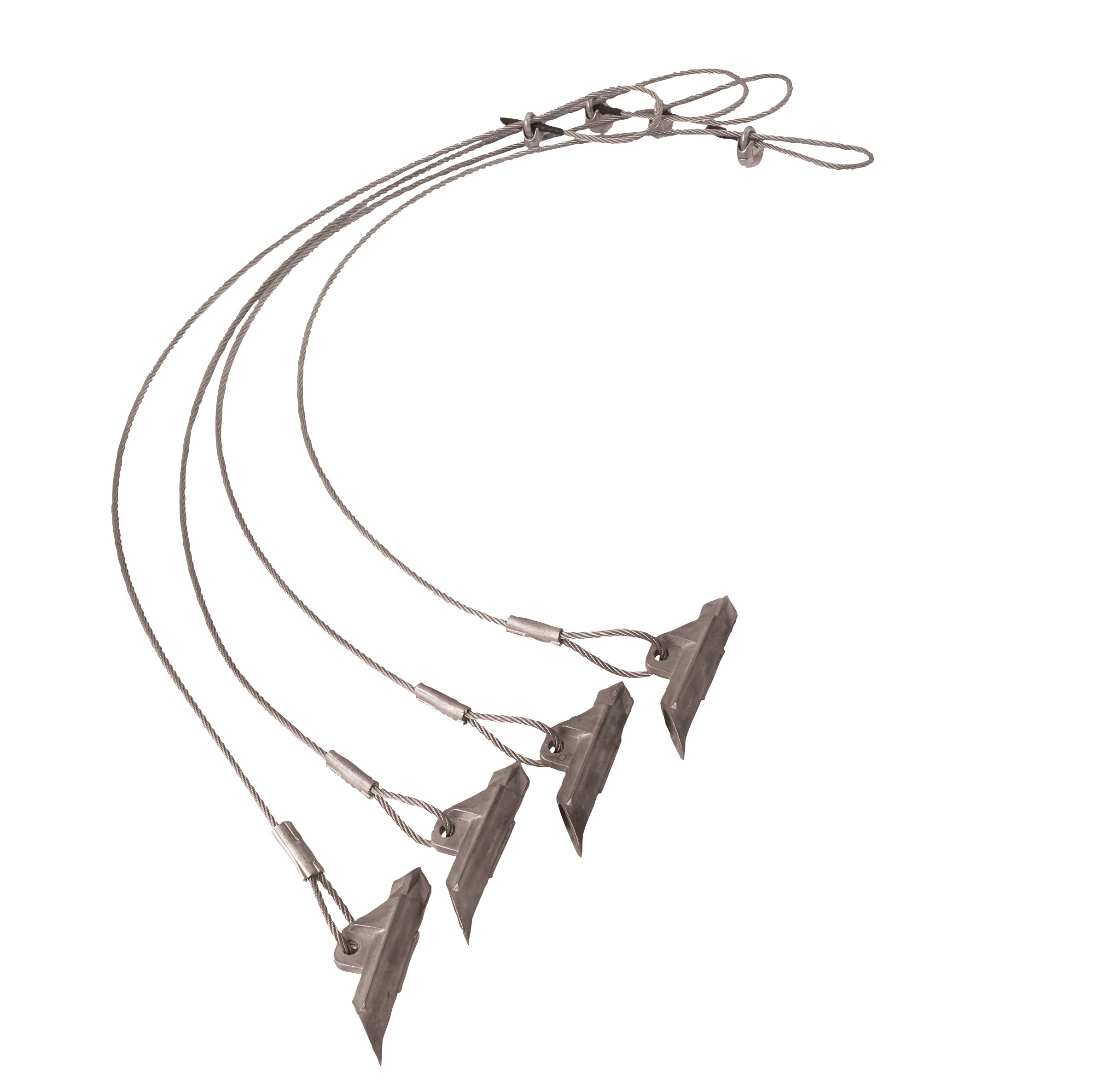 Rowlinson SL10036 Easy Hook Earth Anchors, Silver, 108x0.4x0.4 cm