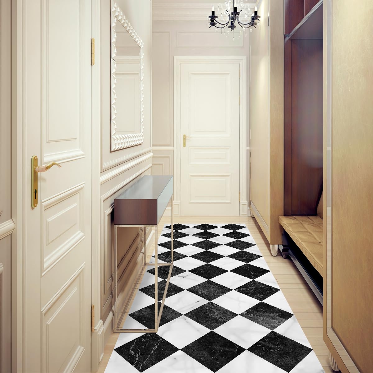 Tapis vinyle Gadir 80 x 300 cm VINILIKO pour couloir et cuisine