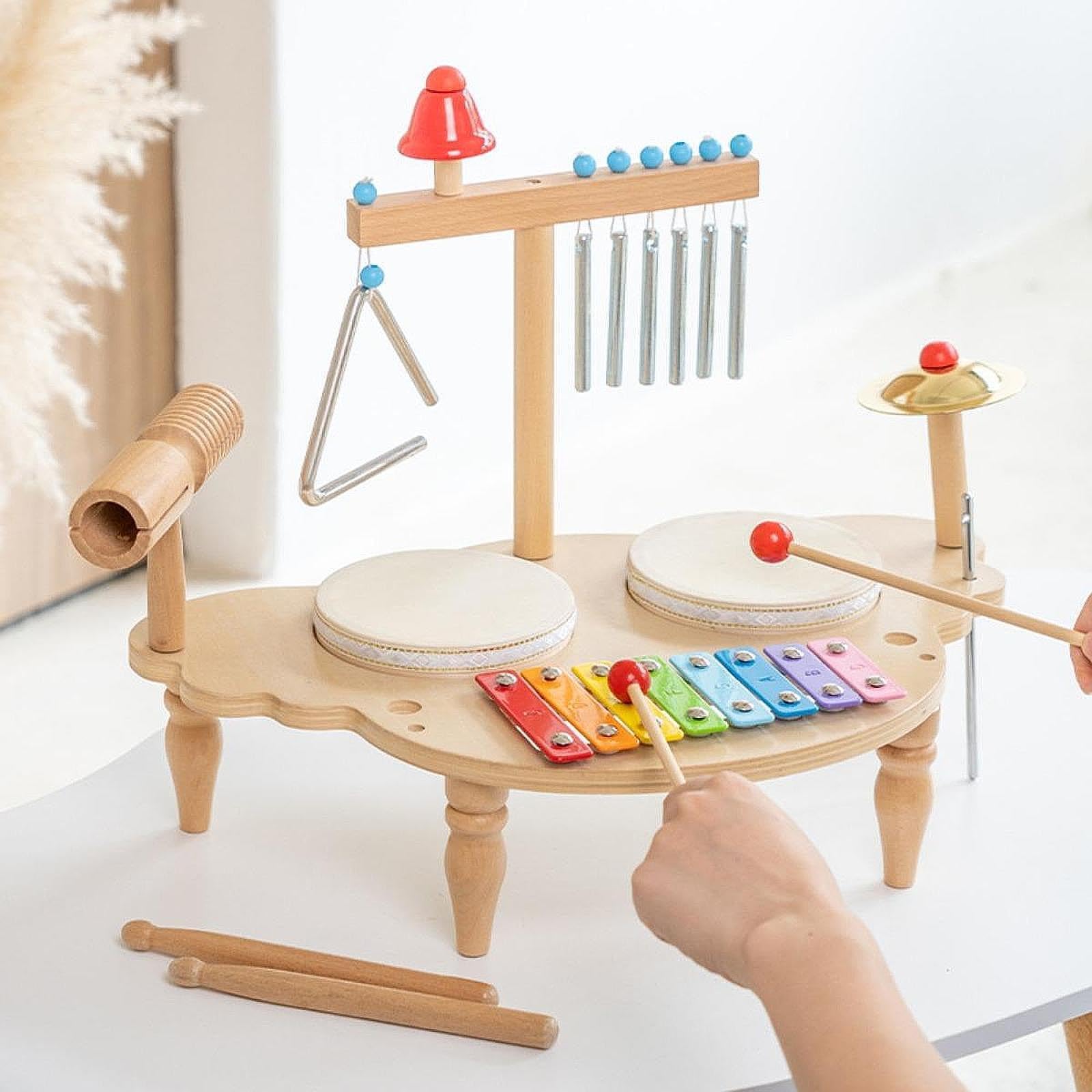 El Juego de percusión de para Madera para Instrumentos Musicales