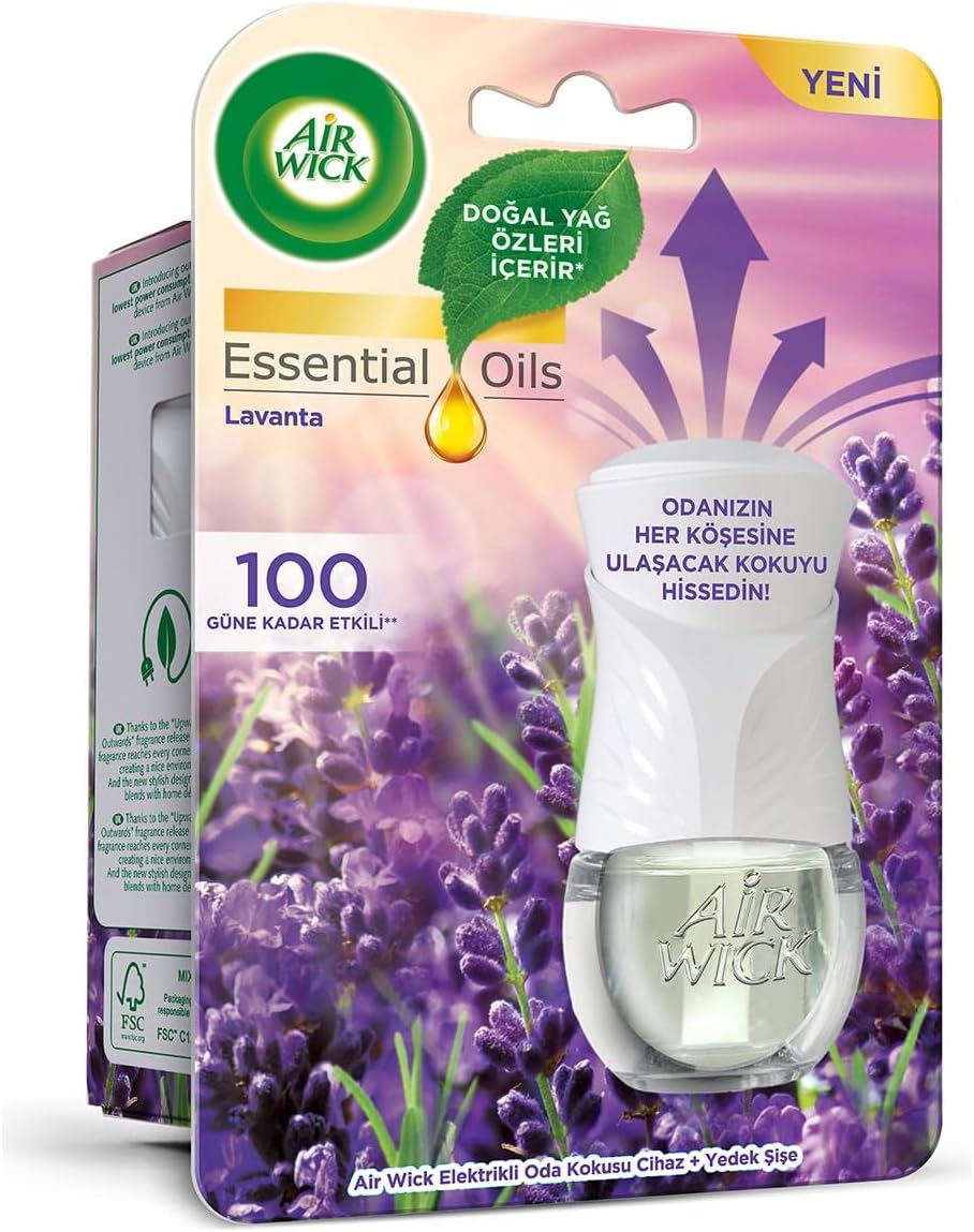 Air Wick Elektrischer Raumduft Ätherische Öle Gerät + Nachfüllflasche Lavendel