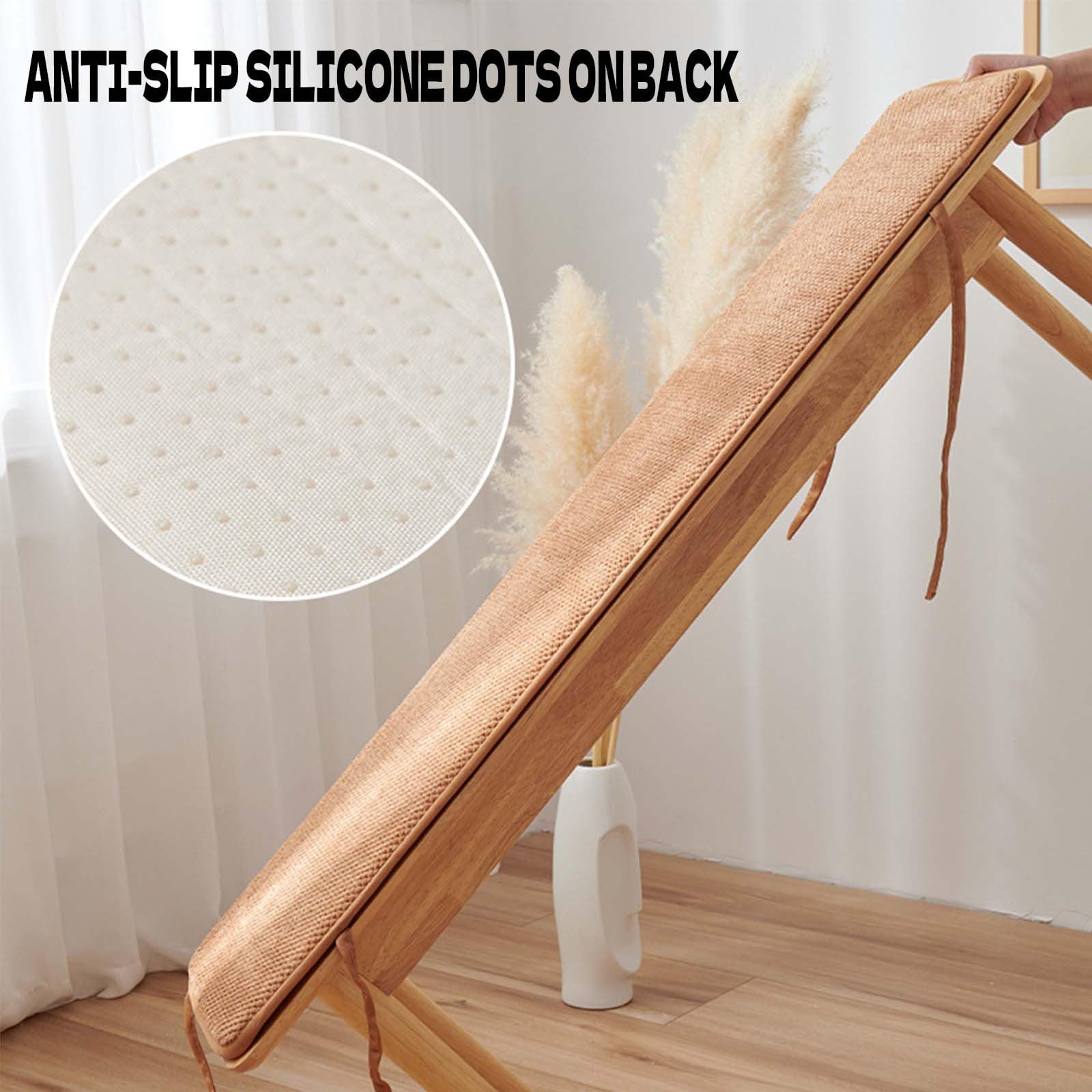 Cojín de asiento de espuma de 30 x 120 cm de grosor, suave y duradero, para comedor, patio, cerveza, jardín y salón, accesorio de apoyo y relajación para uso doméstico y exterior