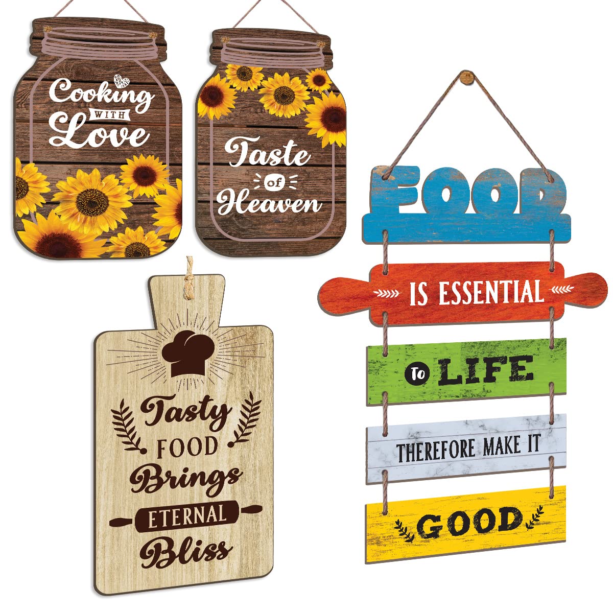 Chaka Chaundh - Kitchen Posters for Wall - Kitchen posters framed - Kitchen quotes wall frames - Kitchens quotes wall hanging - (14 X 11 inches) (Set of 4 - Kitchen Wall Hanging - Multi) (B0BZG3JVL6) Amazon Price History, Amazon Price Tracker