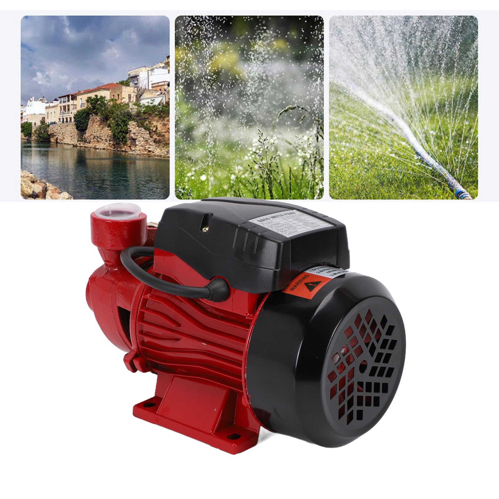 Generic Pompa Centrifuga Elettrica Durevole 35M Ad Alto Sollevamento per L'aumento della Pressione Dell'acqua Domestica e L'irrigazione NPT da 1 Pollice