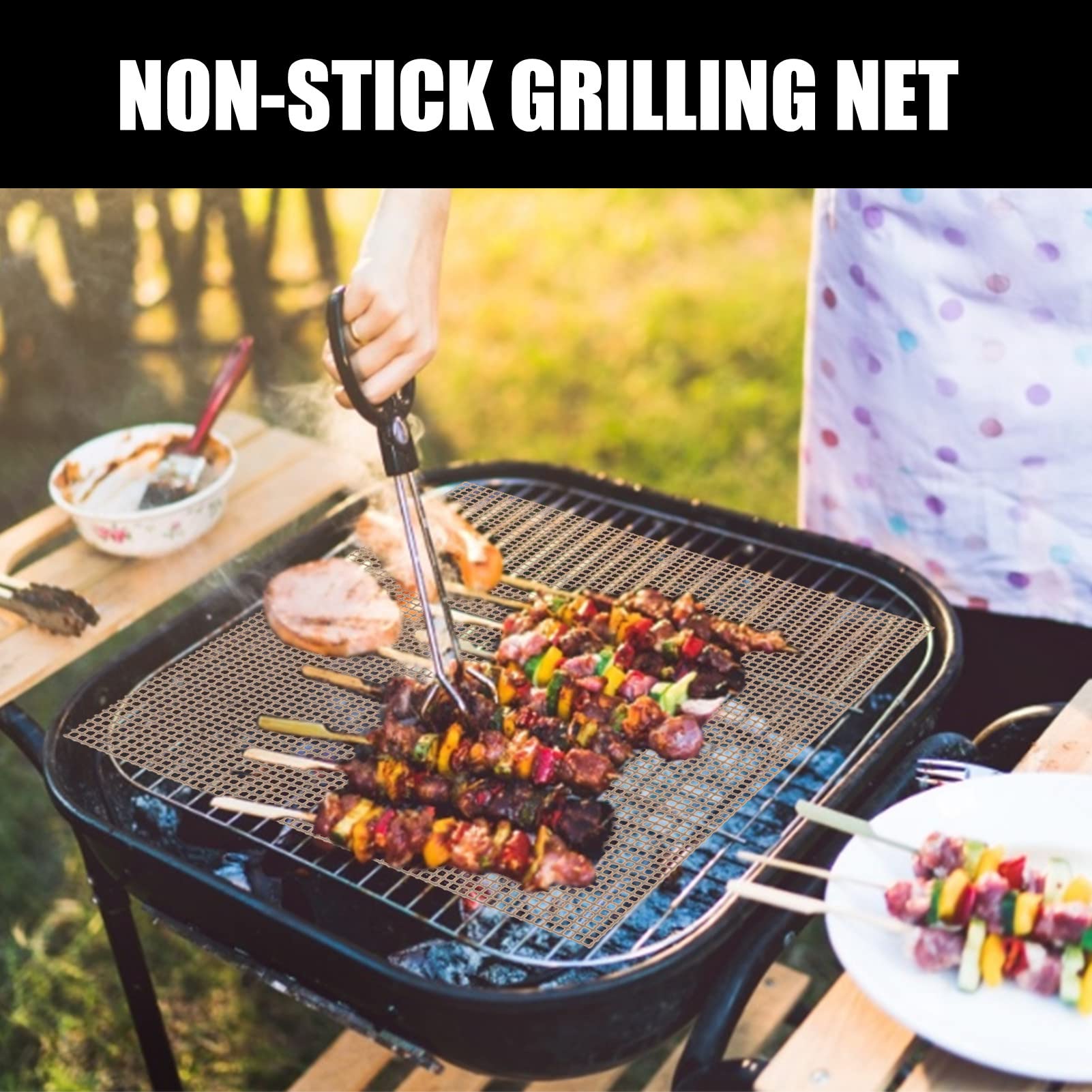 Grillmatten Einweg – 20 Stück Alu-Grillaufsätze Für Camping, Picknick & Garten | Antihaft, 30,5x40,6 Cm