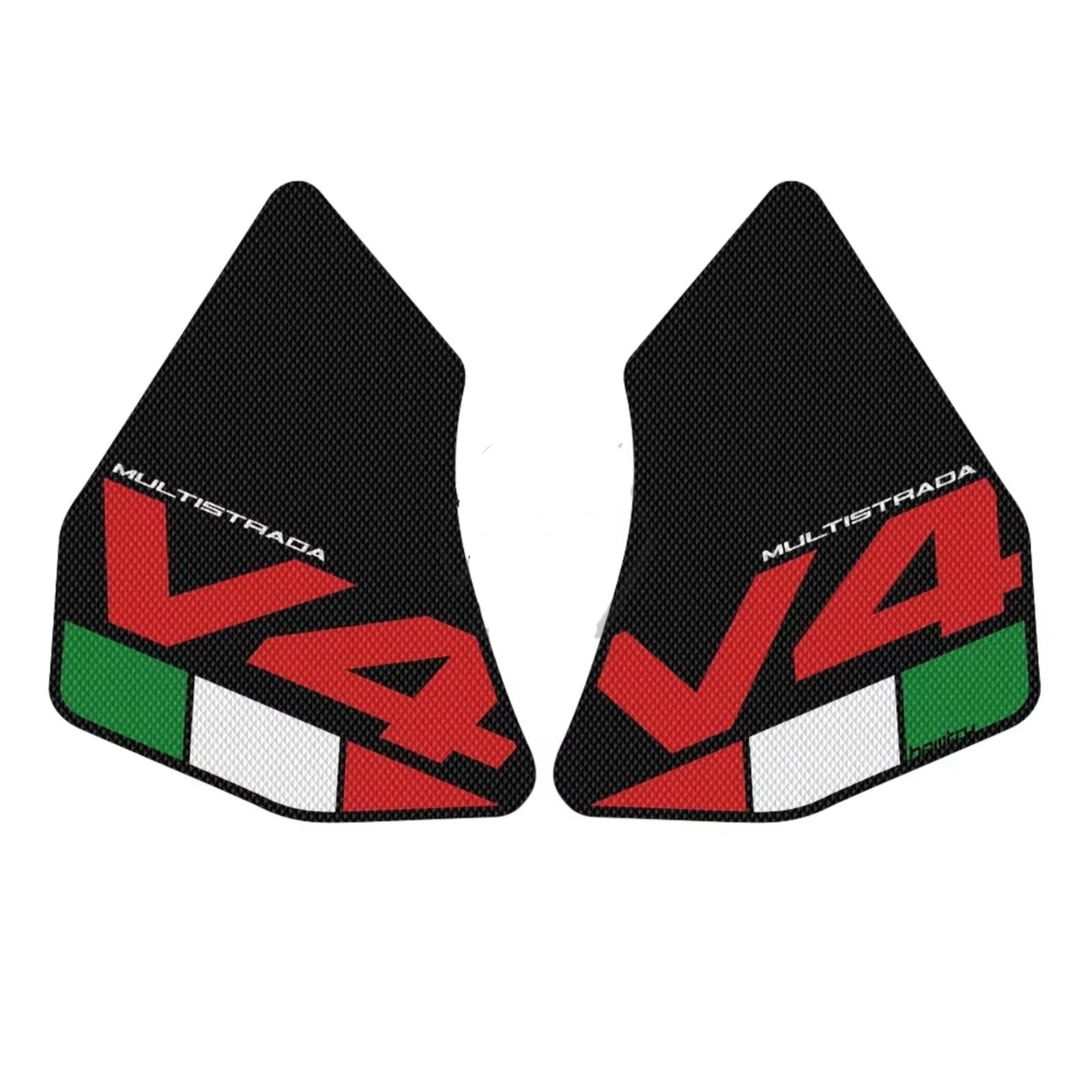 Motorcycle Tank Pad Compatible with Ducati for Multistrada for V4 for 1100 for Sport for 1100S 2021-2024 Motorcycle Anti Slip Side Tank Pad Protection