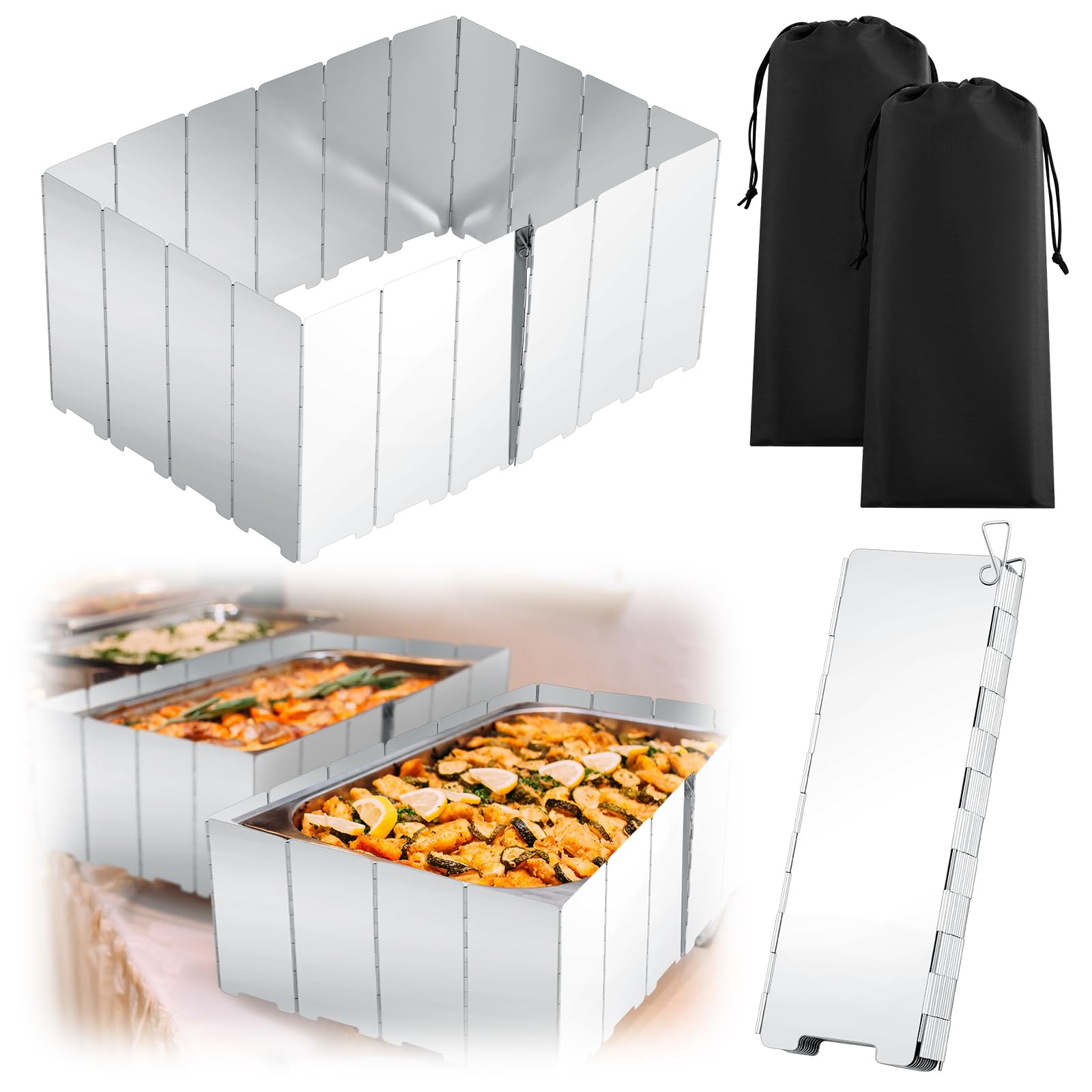 Amazon.com: MorningRo 2 Pcs 40 Plate Camping Stove Windscreen