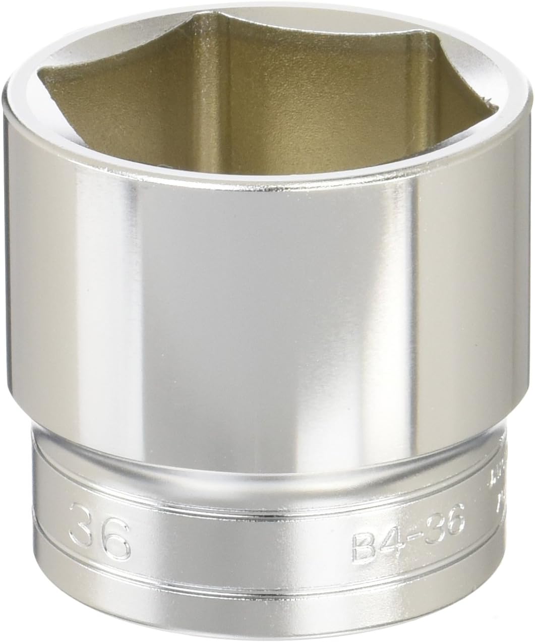 Kyoto Tool (KTC) Socket, Hex B436, Opposite Side Dimensions: 1.4 x Drive: 0.5 x Total Length: 1.7 inches (44 mm)