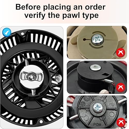 Vista 6 de Conjunto de arranque de tracción para Briggs and Stratton 163cc 208cc 5hp 6.5hp motor CR950 CR750 CR550 XR550 XR750 XR950 XR950 Generador