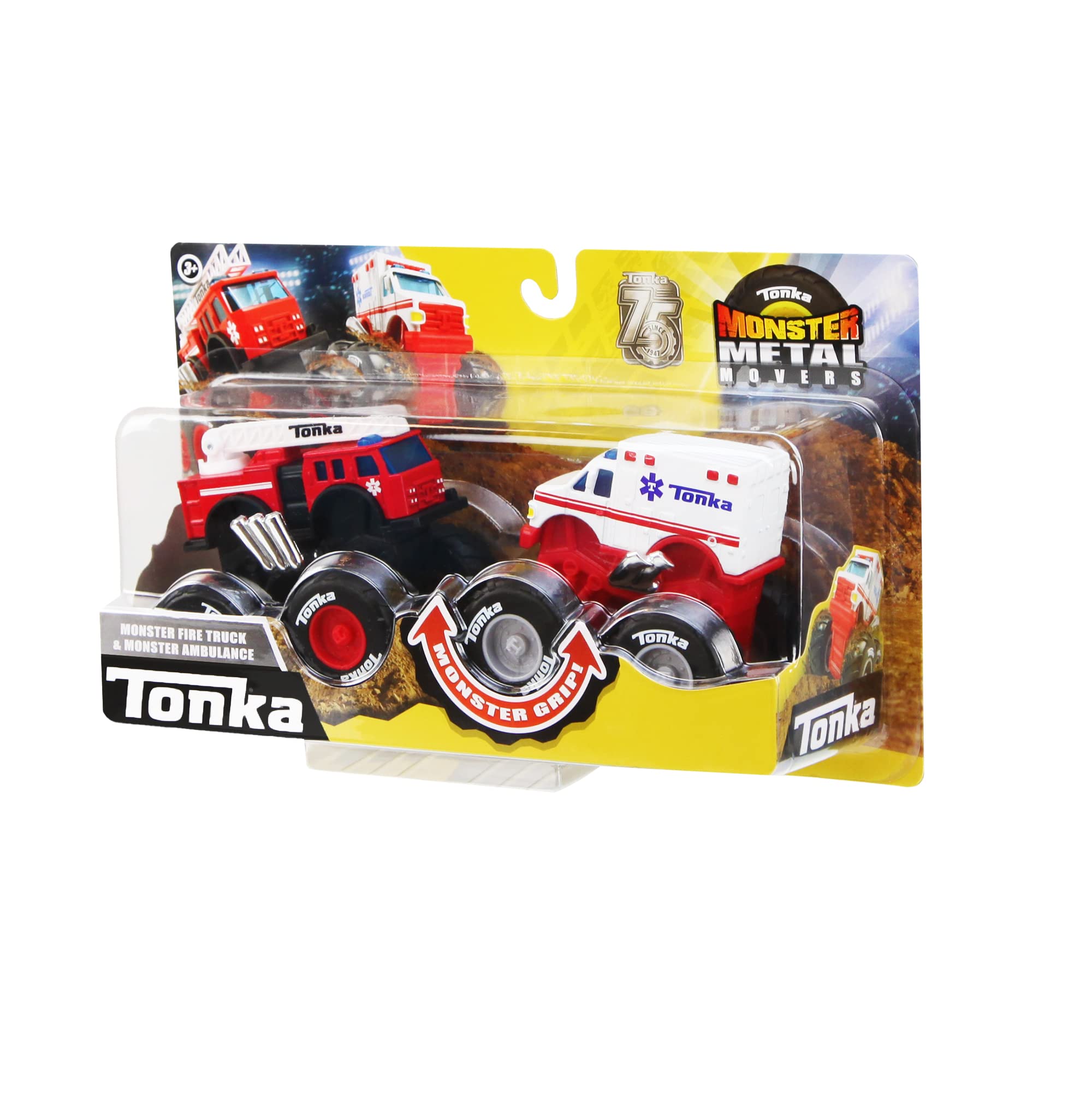 Tonka Monster Metal Movers Emergency Fleet Combo Pack Kids