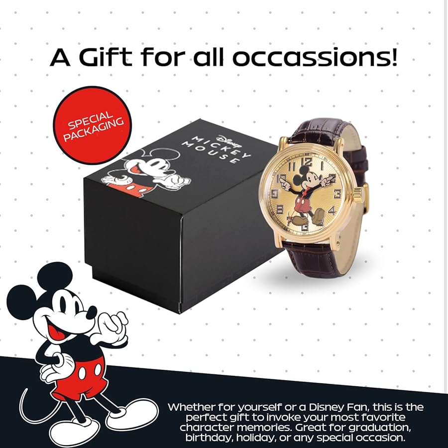 2500本限定★ミッキーマウス 小物入れ 引き出し モデルシート　腕時計 Amazon.co.jp: [eWatchFactory] 腕時計 Disney ミッキーマウス