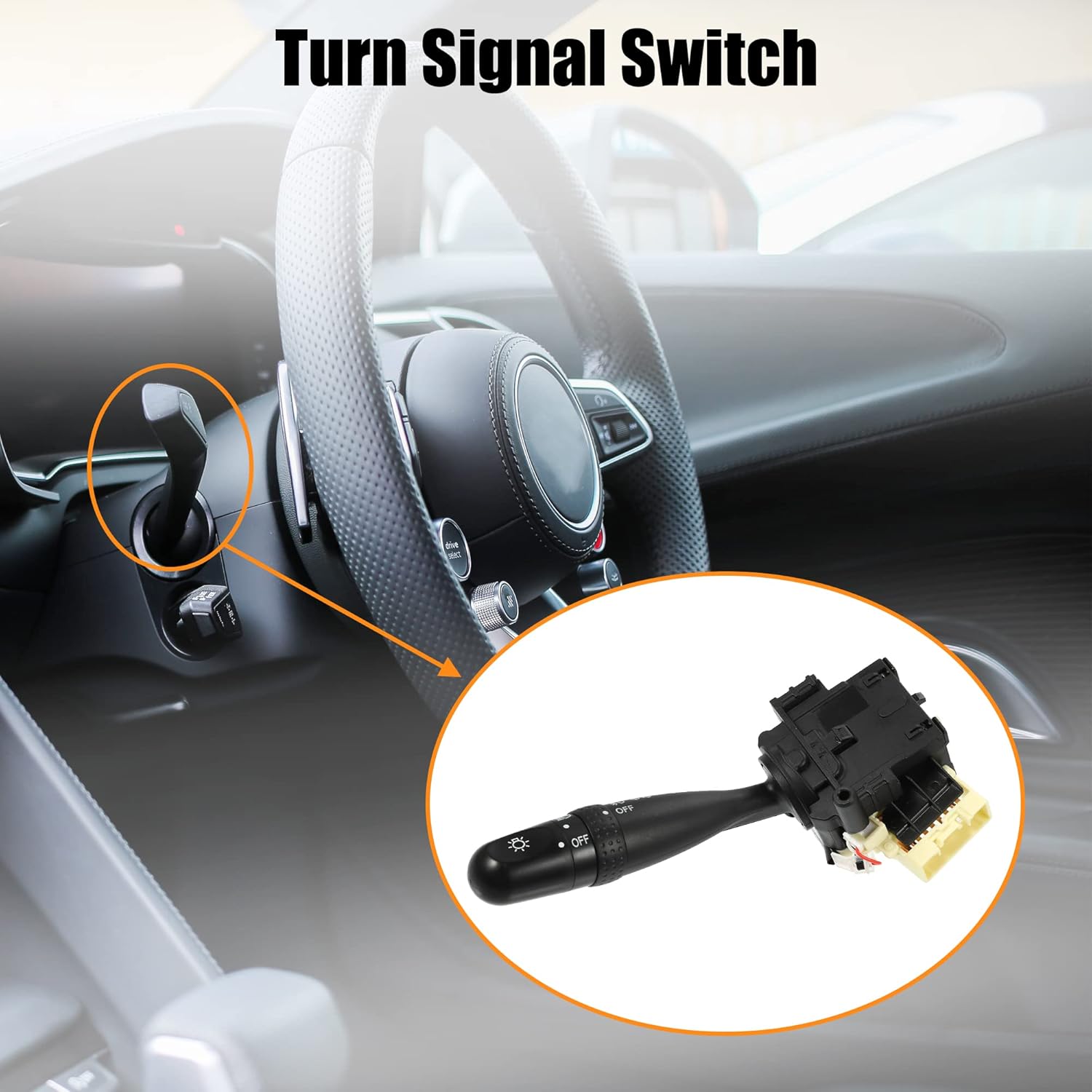 X AUTOHAUX 84140-02200 Turn Signal Light Switch Column Multifunction Switch Assembly for Toyota Corolla 2003-2008 for Toyota Matrix 2003-2008