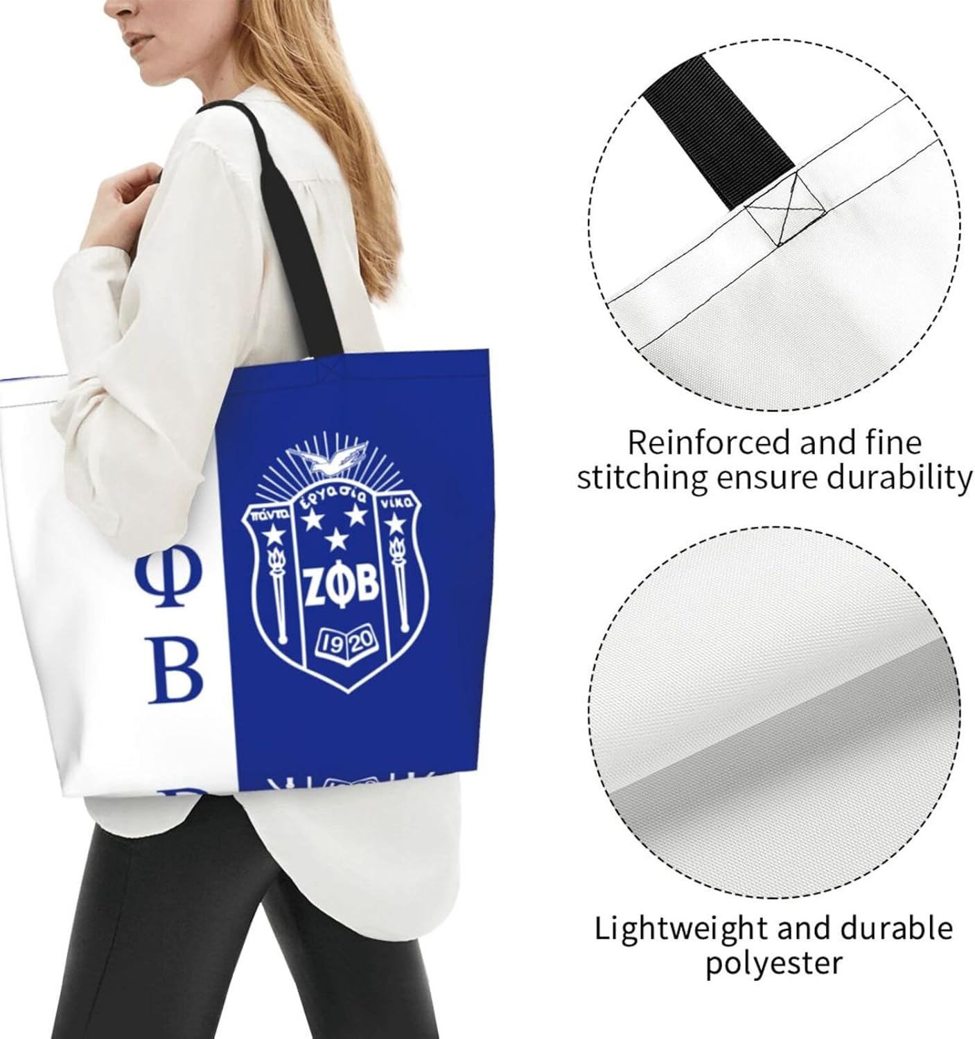 Tote Bag Fashion Large Capacity Handbag Waterproof Reusable Grocery Tote Bag - Image 4