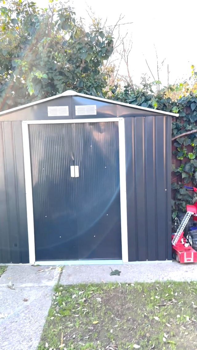 アトピロン　4個 Amazon.com : Outsunny 7' x 4' Outdoor Storage Shed, Garden