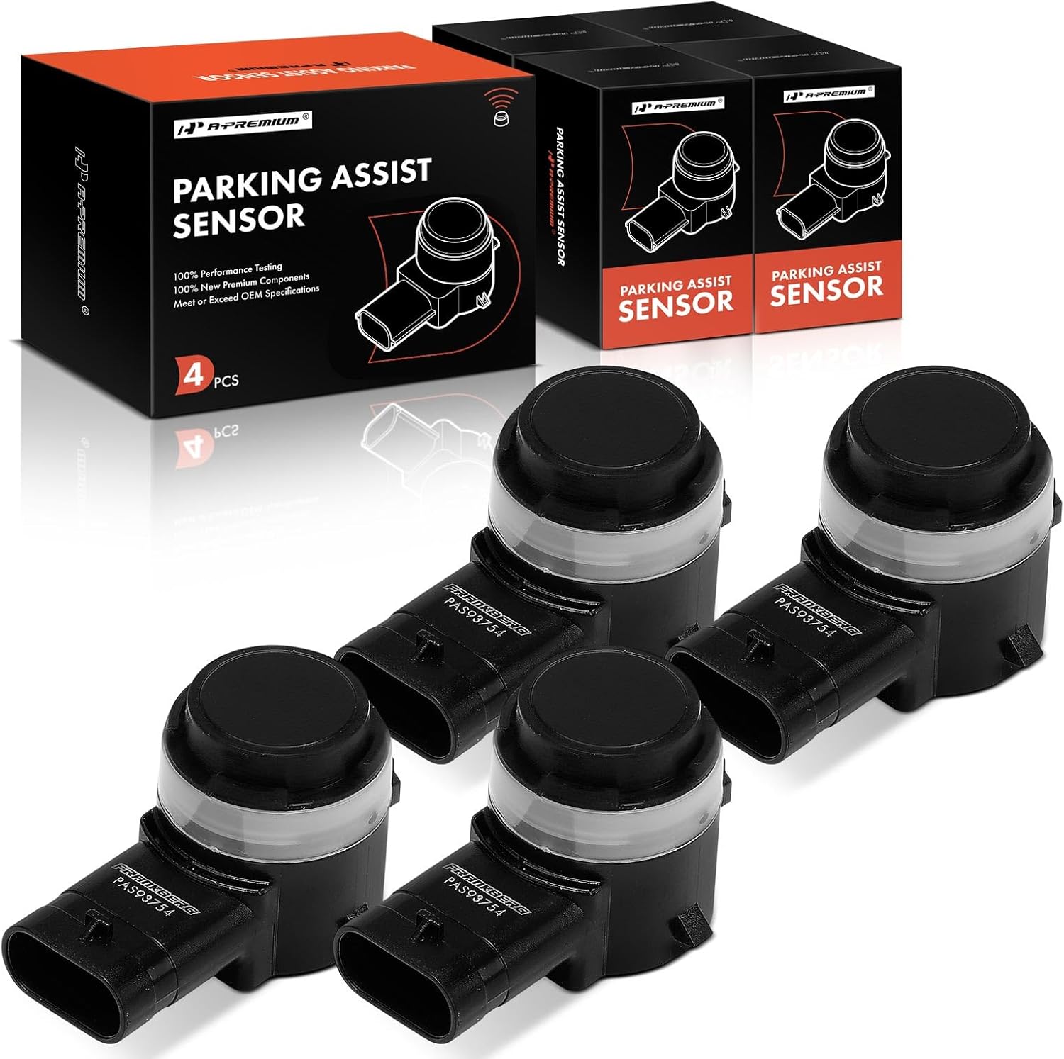 A-Premium 4-PC Reverse Backup Parking Assist Sensor Compatible with Land Rover & Jaguar Models - Range Rover 2013-2022, F-Pace 2017-2021, Discovery 2019-2022, I-Pace, Range Rover Evoque Sport Velar