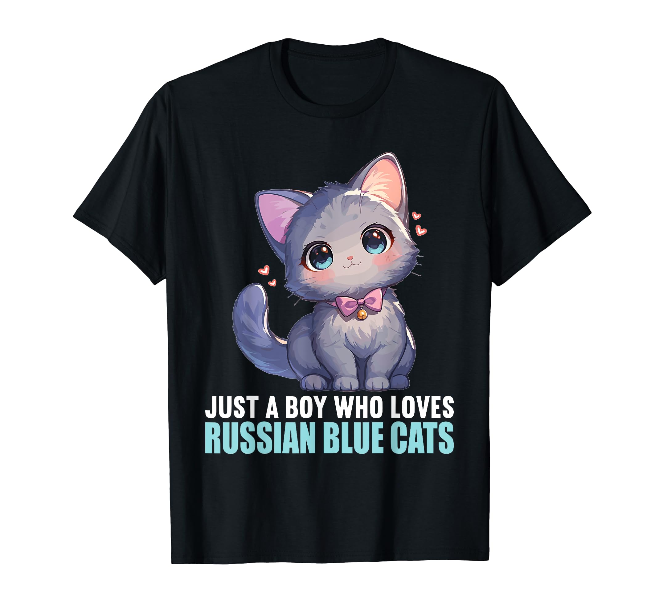 Russian Blue Cats Russian Blue Cat Lovers ShopJust a Boy who loves Russian Blue Cats Russian Blue Cat T-Shirt